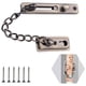 thumbnail image 5 of Protector de puerta con cadena y cerradura, cerradura de cadena con botón de presión, antirrobo, de acero inoxidable 304, sin perforaciones, para puerta corredera de dormitorio de hotel., 5 of 8