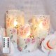 thumbnail image 4 of Velas sin llama MELTONE Rose Love Theme Glass Pink LED x3, 4 of 8