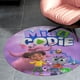 thumbnail image 4 of Mia y Codie Alfombra Redonda de Felpa Coral, Antideslizante, No Desprende Pelusas, Lavable y Duradera para Salón, Dormitorio y Habitación de Niños 60cm, 4 of 6