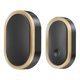 thumbnail image 3 of Timbre Inalámbrico Compacto LED Intermitente Negro y Dorado, 3 of 3
