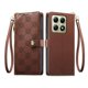 thumbnail image 1 of Funda Billetera con Cierre para [Xiaomi 14T] con Tarjetero, Soporte y Correa de ManoMarrón, 1 of 5