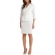 thumbnail image 4 of INSPIRE CHIC Conjunto de Falda de Traje de 2 Piezas para Mujeres, Conjunto de Traje de Falda de Negocios con Cuello con Muescas y Faldas Lápiz Blazer M Blanco, 4 of 6