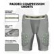 thumbnail image 2 of Faja de fútbol americano Penveer de 5 protectores para hombre, gris, con bolsillo para copa, 2 of 6