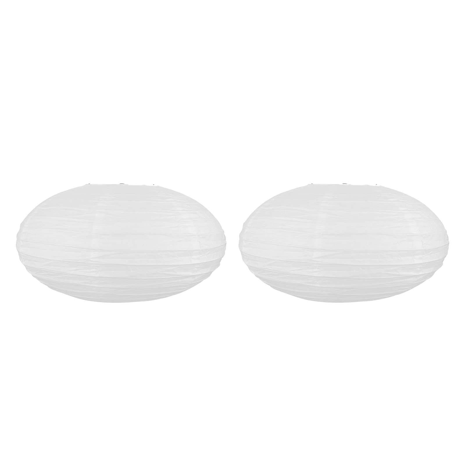 Bothyi - Linternas De Papel De 2 Piezas, Pantalla De Farol De Vacaciones Para Fiesta, Festival, Boda, 40cm X 20cm