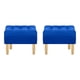 thumbnail image 1 of Set Pouf Wood 1c Felpa 05 Azul Rey, 1 of 5