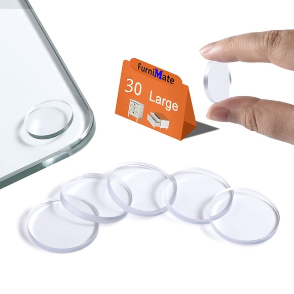 Topes Antideslizantes Para Mesa De Vidrio 30 Piezas 2 5 Cm Sin Adhesivo