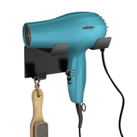 Soporte De Pared Para Secador De Pelo Najiesun De Acero Inoxidable Negro