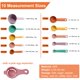 thumbnail image 2 of Juego de 10 Tazas y Cucharas Medidoras Yuzi, Apilables y Coloridas, 2 of 7