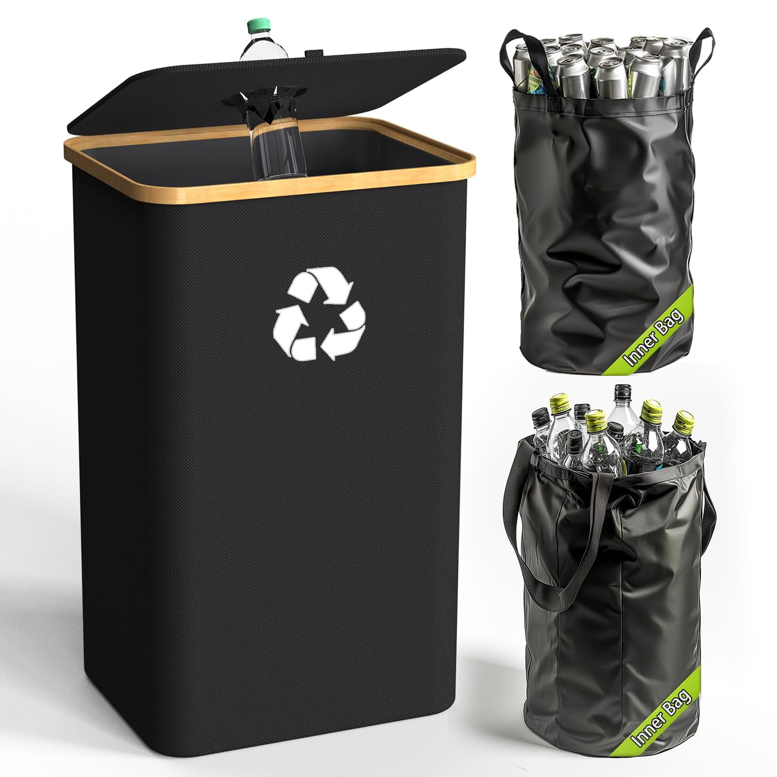 Papelera De Reciclaje Pakusane, 100 Litros, Para Cocina, Interior Y Hogar, 26 Galones