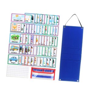 Magideal - Horario Visual Para Niños, 70 Piezas, Tarjetas De Horario Visual, Ayudas De Aprendizaje Preescolar Para Viajes, Educación Temprana, Regalos De Cumplea