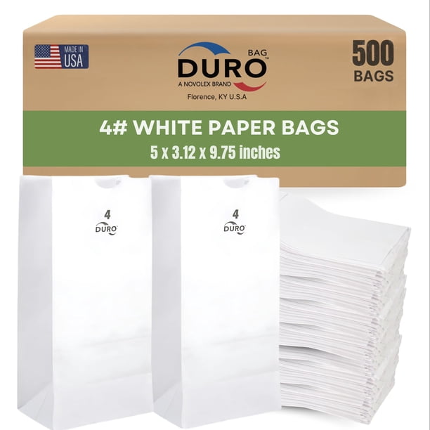 Bolsas De Papel 4 Blancas 500 Unidades Para Palomitas Caramelos Aperitivos Y Golosinas