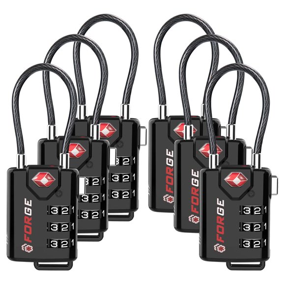 Candados Para Equipaje Con Cable Aprobados Por La Tsa Paquete De 6