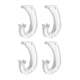 thumbnail image 4 of Set de 4 soportes para organizar tu guardarropa , Blanco, 4 of 5