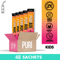 Puri Snacks - Puriade- Isotónica Sabor Cherry 6G. / Caja 48 Sachets