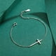 thumbnail image 2 of Brazalete cruz religiosa de plata de ley, 2 of 2