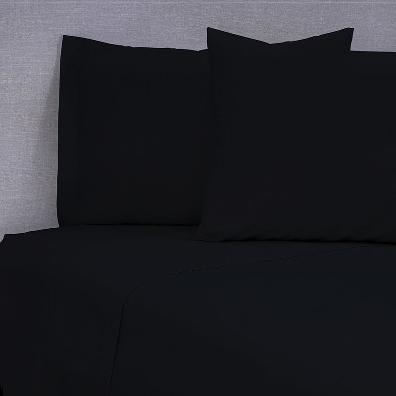 Genérico - Otras Marcas Sabana 144 Colores Super King Negro