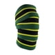 thumbnail image 3 of Rodillera Vendaje Portátil Multifuncional 1 Pieza Para Squat Gym Trabajando Verde Amarillo Negro, 3 of 5
