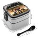 thumbnail image 2 of El Ascenso de las Bestias Fiambrera de Doble Capa, Contenedor de Almuerzo Portátil Apilable, Almacenamiento de Alimentos Hermético a Prueba de Fugas, 1000ml, 2 of 6