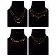 thumbnail image 2 of Juego de collares BBTO Gold Layering Chaker para mujer, 9 piezas, 2 of 7