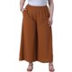 thumbnail image 1 of Pantalones Palazzo Casuales con Bolsillos y Cintura Elástica de Pierna Ancha para Mujer de Talla Grande Agnes Orinda, Talla 2X, Marrón, 1 of 6
