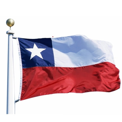 Genérico - Bandera De Chile Chilena 3X2 Metros Bordada Reforzada Doble Costura