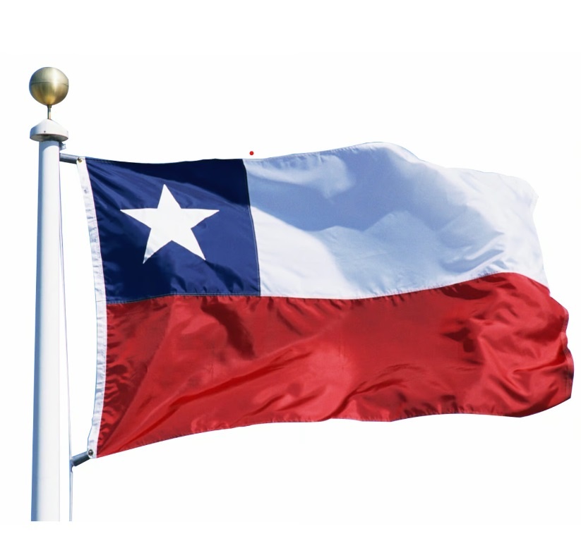 Genérico - Bandera De Chile Chilena 3X2 Metros Bordada Reforzada Doble Costura