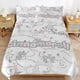 thumbnail image 3 of Cartoon Cinnamoroll 3-Piece Bed Set Warm And Comfortable Kawaii Bedding Set Cute Soft Microfiber Bedclothes for Boys Girls Kids, 3 of 5