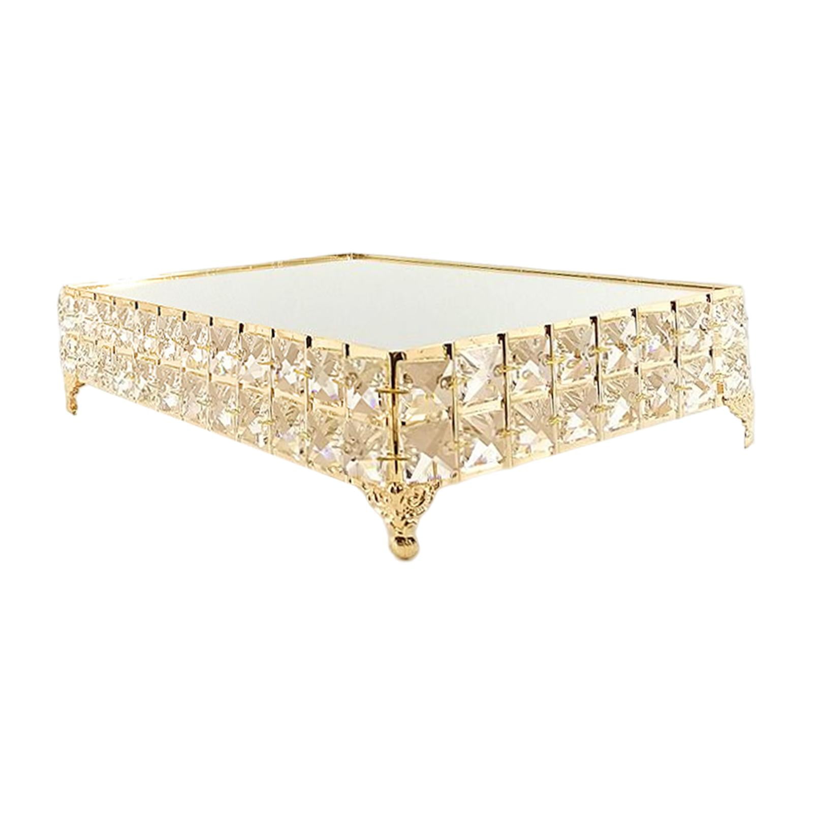 Magideal - Soporte De Espejo Para Tartas, Contenedor Organizador, Bandeja De Almacenamiento Decorativa Para Servir, Bandeja De Tocador Para Decoraciones De Bar, , Cuadrado 22,5x33,5x8cm Cuadrado 225x335x8cm