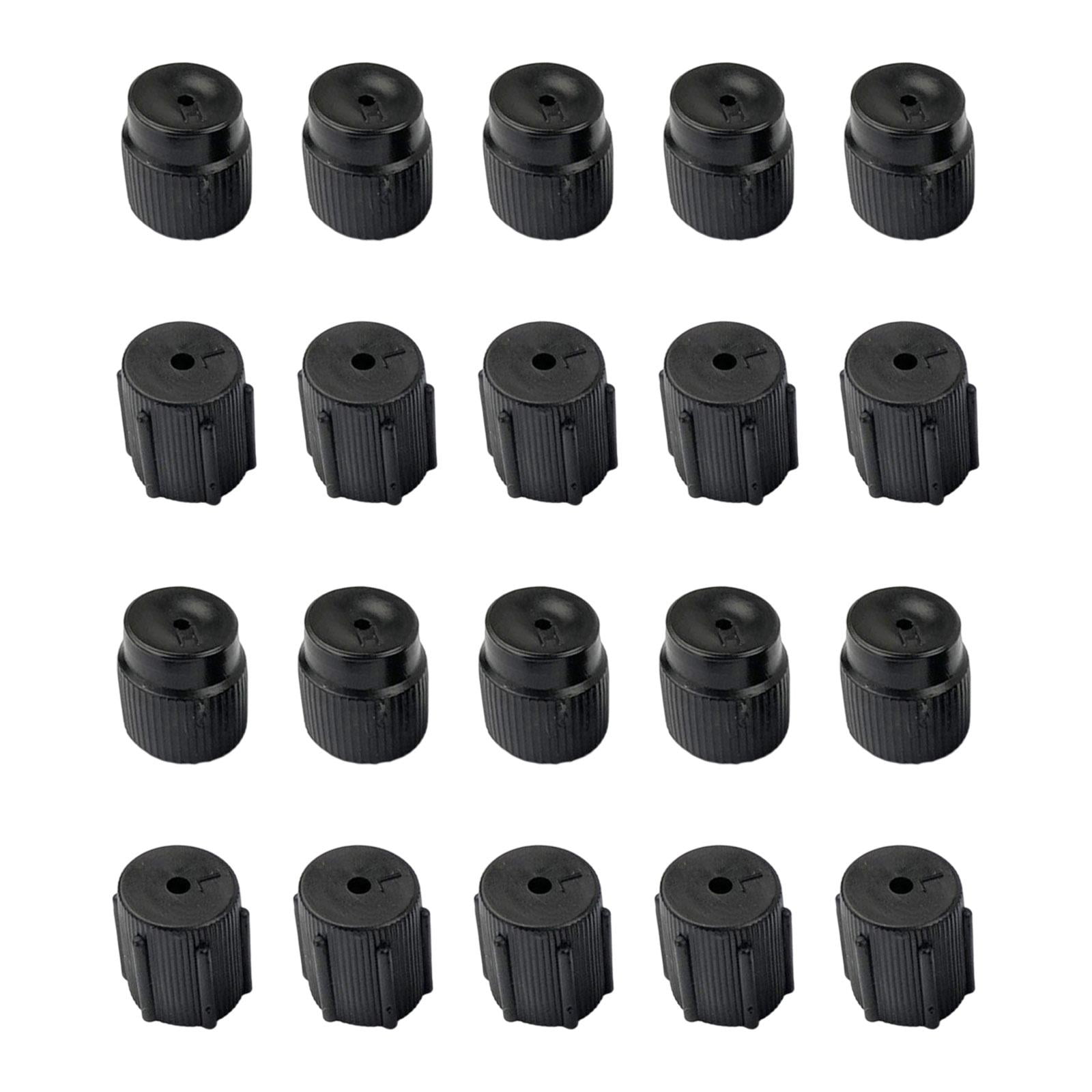 Ioensy - 20 Piezas De Accesorios Del Sistema De Ca Reparación De Tapas De Válvula De Aire Acondicionado A Prueba De Fugas