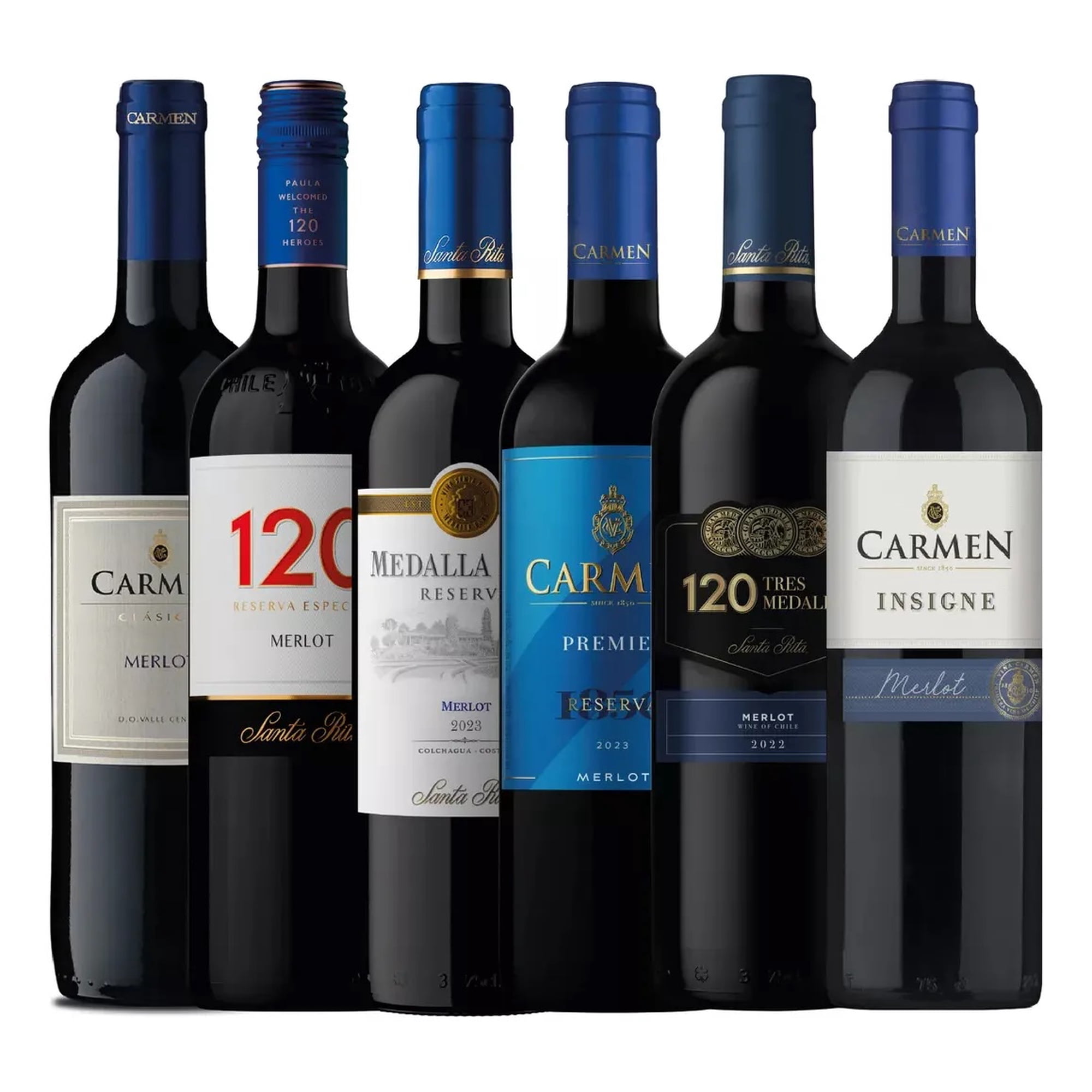 Pack 6 Vinos Mix Reserva Merlot Santa Rita | Lider