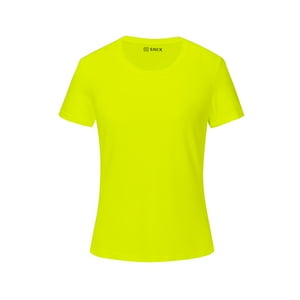 Snix - Polera Femenina Dry Fit - Amarillo Fluor Talla Xs