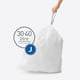 thumbnail image 2 of Bolsas de basura Simplehuman Code J 30-45 L/8-12 galones, 200 unidades, 2 of 4