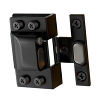 Bothyi - Bisagra Hidráulica Para Puerta De Gabinete De Vidrio Sin Marco, Accesorios De Alta Resistencia, Herrajes Negros