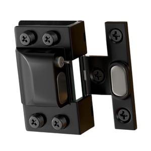 Bothyi - Bisagra Hidráulica Para Puerta De Gabinete De Vidrio Sin Marco, Accesorios De Alta Resistencia, Herrajes Negros