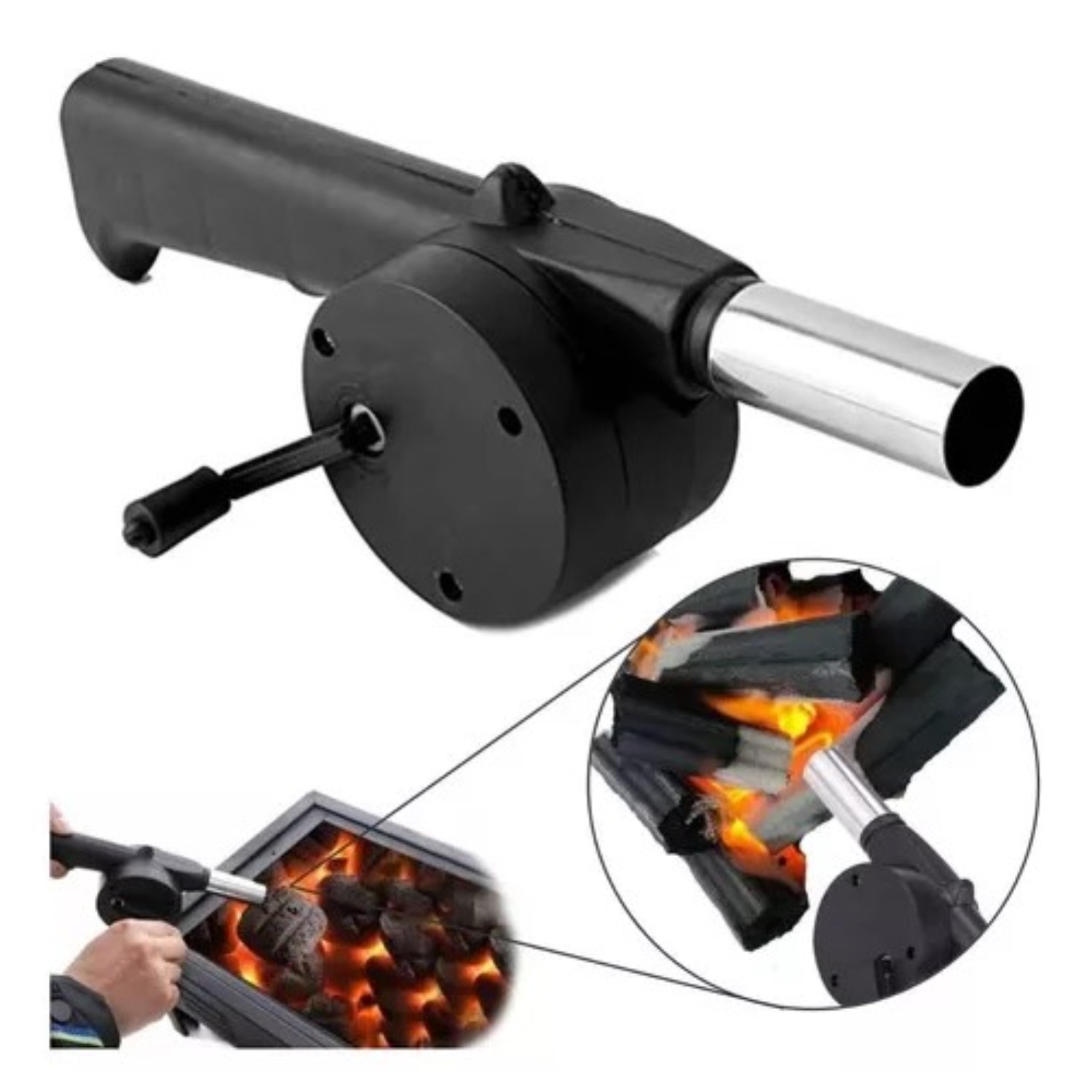 Citohome - Soplador Parrilla Manual Iniciador Fuego Carbon Asado Manual