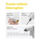 thumbnail image 5 of Pistola de pegamento caliente inalámbrica HOTO, estilo minimalista, recargable por USB-C, 5 of 9