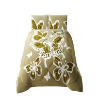 Genérico - Cobertor De Jacquerd Cutting Con Chiporro King 250X270Cm Verde B6