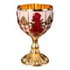 thumbnail image 5 of Copa De Vino Copa En Relieve De Vino Copa Elegante Vaso De Vidrio Oro Rojo, 5 of 5