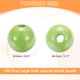 thumbnail image 2 of Uxcell 100pcs 16mm cuentas de madera verde claro 4.3mm agujero grande cuentas redondas de madera sueltas para hacer joyas collares pulseras manualidades bricolaje macramé decoraciones, 2 of 7