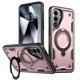 thumbnail image 1 of Para Samsung Galaxy A27 5G Funda con Soporte de Anillo en O Magnético Invisible, Funda de Teléfono a Prueba de Golpes, Oro Rosa, para Galaxy A27 5G, 1 of 6