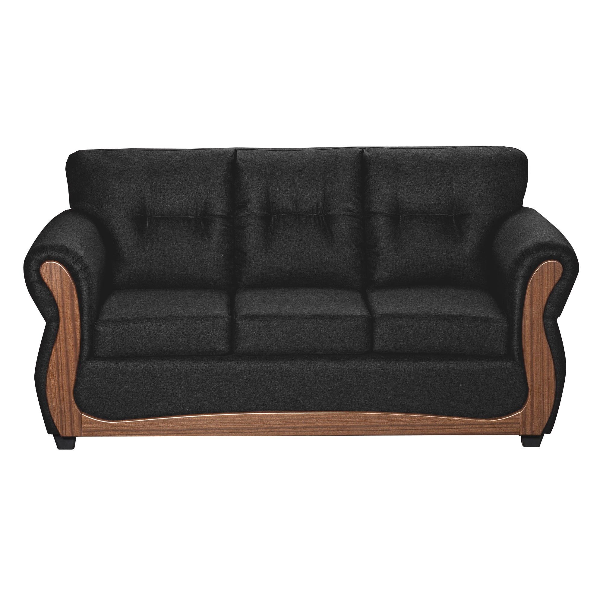 Colbox - Sofá Blazer 3 Cuerpos Tela Negro