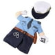 thumbnail image 2 of Disfraz de policía con sombrero para mascotas perros y gatos traje de policía, talla S, 2 of 3