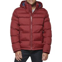 Chaqueta Tommy Hilfiger Para Hombre Con Capucha, Talla Xs, Color Rojo