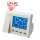thumbnail image 2 of Reloj despertador de proyección Magnasonic EAAC601W con radio blanco, 2 of 9