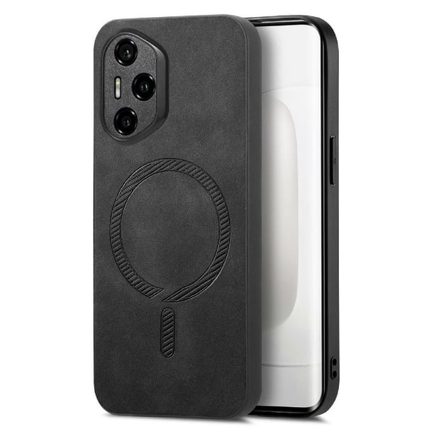 Magnetic Slim Case for Honor 300 Pro with Camera Guard & Anti-Scratch Back Black
