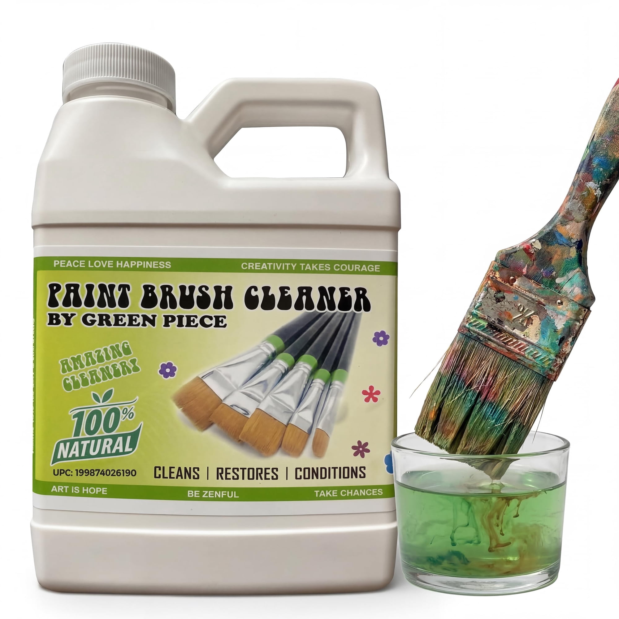 Pincel Limpiador Y Restaurador Green Piece, 500 Ml, 100% Natural
