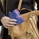 thumbnail image 5 of Onward Porta Pasaporte y Cartera de Viaje Premium de Cuero PU, Funda de Pasaporte Bloqueo RFID con Ranuras para Tarjetas de Crédito, Estuche para Libro de Pasaporte para Familia 10cm × 15cm, 5 of 6
