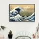 thumbnail image 4 of 1pc Frameless The Great Wave Of Kanagawa Ukiyoe Art Vintage Wall Canvas Print, Famous Painting Living Room Decoration Picture, No Frame, 4 of 4