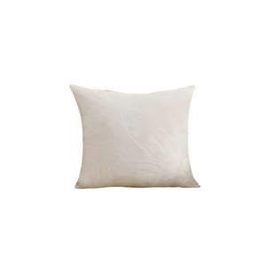 Genérico - Set De 4 Fundas De Cojin De Hojas Blanco