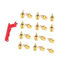 Ioensy - 20 Piezas Clavos Para Zapatillas De Pista, Picos Cortos Para Correr, Para Deportes De Velocidad, Carrera Corta, Dorado